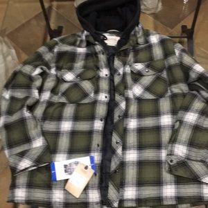 Boston Traders Green flannel jacket Large